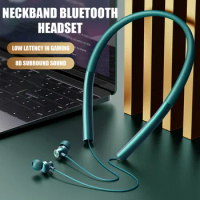 Wireless Headphone Fone Bluetooth 5.0 Neckband Earphones Hifi Stereo Sports Headset Waterproof Magnetic Earbuds with Mic