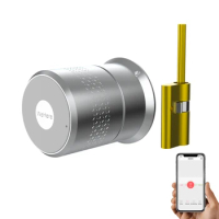M521 Indoor Wifi Doorlock Tuya Lock Cylinder for Home High Security Cylindrical Fingerprint Door Lock Smart Digital Door Lock