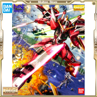 BANDAI MG Infinite Justice Gundam 1/100 Scale Mobile Suit Gundam Seed Destiny Gunpla Model Kit Assembly Anime Action Figure