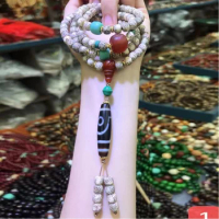 Hainan Stone Jade Material Xingyue Bodhi Original Seed Buddha Beads Bracelet Tibet Beads Sweater Chain