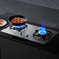 Gas Stove S16 Gas Stove Double Burner Household Embedded Stainless Steel Raging Fire Stove Liquefied Gas