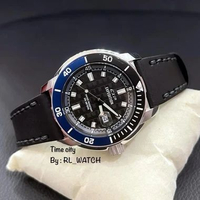 Jam Pria Expedition E6335 Diver Series Kulit Free Strap Karet SLV Hitam Biru