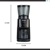 Megira Electric Grinder Coffee Italian Household Taper Knife Automatic Commercial Coffee Grinder Electric Timemore C2
