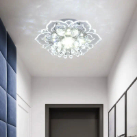 20cm 9w Crystal Modern Crystal LED Ceiling Light Fixture Hallway Loket Lampu Candelier