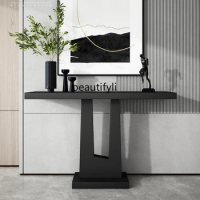 yj Italian Minimalist Console Tables Misty Side View Taipei Europe Entrance Cabinet Aisle Corridor Console Tables