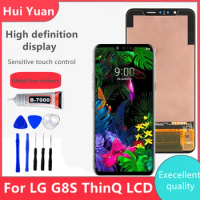 6.21‘100% TestedAMOLED For LG G8S ThinQ LCD Display Touch Screen Digitizer Assembly For LM-G810 LMG810 LMG810EAW LCD Replacement
