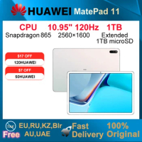 HUAWEI MatePad 11 Tablet 6GB/8GB 64GB/128GB/256GB WIFI6 HarmonyOS 2 Snapdragon 865 10.95 Inch 120Hz 2560*1600 IPS Eye protection