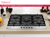 Firenzzi FGH-9522 SP Italian Designer 5 Burners Built-in Gas Hob / Firenzzi FGH9522SP with Safety De
