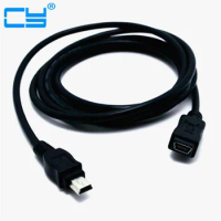Mini USB B Type 5pin Male to Mini USB Female Mini USB Male to Female Extension Cable 0.5m/1.5m