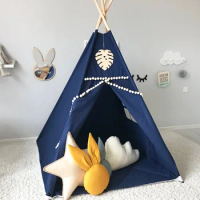 Children's Tent Indoor Game House Cotton Canvas Girl Princess Baby Toy House Toy Tent