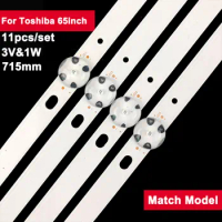 3V 11pcs Backlight Led Tv Repair Parts for Toshiba 65inch VES650QNTL-2D-U32 65OLED 30096961 LC650EGY 65HFL2899S/12 LT-65C880