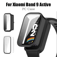 เคสป้องกัน กระจกนิรภัย + วัสดุ PC การออกแบบ 2-in-1 สำหรับ For Xiaomi Mi Band 9 Active เปลือกพีซีแบบแ