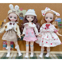 Mainan Anak Boneka Bjd Doll 30Cm Cute Diy Girls Gift Princess Dress Seri Dm