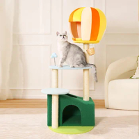 UFBemo Cat Tree Tower Condo Furniture Scratch Post for Kittens Pet House Play Multifunctional Cat Tree Sisal Cat Tower