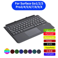 Backlit Wireless Bluetooth Keyboard For Microsoft Surface Pro 9 8 7 6 4 3 X , For Surface Go 1/2/3 K