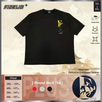 Fidelio Plus Size Horses Reflective Embossed Tees -Black