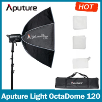 Aputure Light OctaDome 120cm Octagon Portable Bowens Mount Softbox with Honeycomb Grid and Carrying Bag for Aputure 300X Amaran