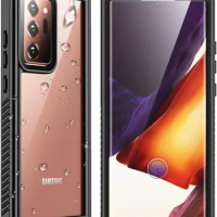 For Samsung Galaxy S21 Ultra S21+ Plus 5G Note 20 Ultra Case Waterproof Built-in Screen Protector Fingerprint Unlock Cover Capa