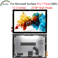 For Microsoft Surface Pro 7 Plus LCD Pro 7Plus for Surface Pro 7+ LCD 1960 Display Touch Screen Digitizer Glass Panel