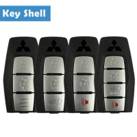 5 Pcs/lot 2/3/4 Buttons Auto Remote Car Key Shell Fob For Mitsubishi