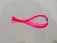 Bulu sutra lembut dan halus metalik/menkilap untuk assist hook , kotrekan sabiki 6. pink stabilo