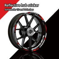 Reflective Motorcycle Accessories Wheel tire modification Sticker Hub Decals Rim Stripe Tape For Honda FORZA 125 250 300 350 750