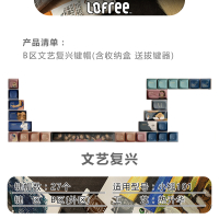 [Great Value Recommendation]LOFREE Lofeixiaoqiao 100 Keycap Replacement for Luo Fei 68 Keyboard 69 K