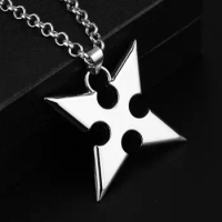 Kingdom Hearts Cosplay Metal Alloy Necklace Cartoon Movie Pendants Darts Rope Chain Men's Jewelry Accessories Gifts