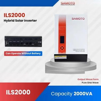 Hybrid Solar Inverter 2000 VA Samoto Pure Sine Wave Low Frequency 2000W Sistem Battery 24V 2000VA So