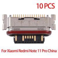 10 PCS Charging Port Connector For Xiaomi Redmi Note 11 Pro China/Note 11 Pro+ 5G/11i/11i HyperCharge/Pad 5/Pad 5 Pro/Civi