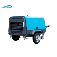 Mining Drilling Dig Towable 185 CFM 145 psi 8bar 37kw 65HP M3/min Portable Diesel Air Compressors