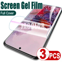 3PCS Soft Hydrogel Film For Samsung Galaxy S22 S20 FE Ultra Plus 5G UW 4G Water Gel Screen Protector S 20 20FE 22 20Ultra 5 4 G