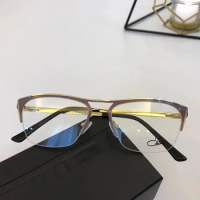 Newest Brand Women Men Sunglasses Fashion Transparent Lenses Luxury UV400 Classic Semi-Rimless For Unisex Eyeglasses CAZAL 4269