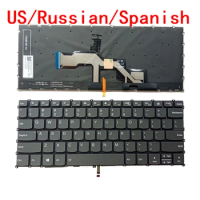 New US Russian Spanish Backlit Keyboard For Lenovo IdeaPad S540-13 S540-13API S540-13ARE S540-13IML 13ITL 13 Pro 2019 pro13