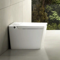 Luxury one piece intelligent water closet toilet bowl automatic flush square smart toilet