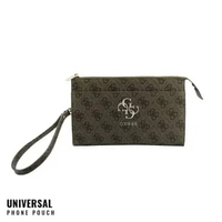 Universal Pouch Phone GUESS PU Big 4G Logo Crossbody Mini Bag Brown
