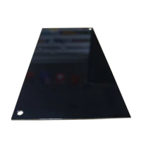 215x100x0.5mm 50pcs Pad Printing Aluminium Anodised Plate Sheet Black Mirrored Anodzied With 2 Holes Standard Size Customized