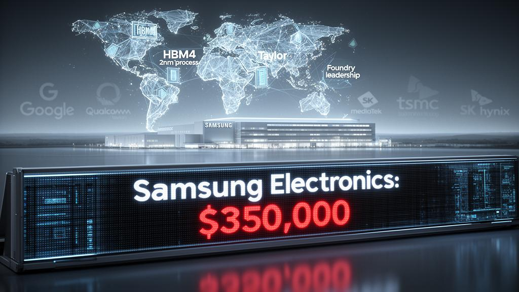 Operating System Sm Samsung Electronics Target Price Hits approximately $350,000: