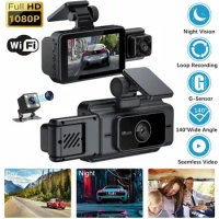 Dash Cam ,Dual Dashboard Camera with APP, IPS Screen, Super night vision, G-Sensor, Parking Mode,170° Wide Angle, Loop Recording