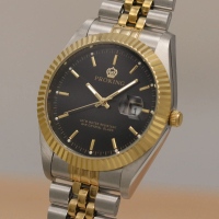 PROKING Men's Watch Business Waterproof Bar Nail High-end Luxury Watch Stainless Steel Case Retro Ev