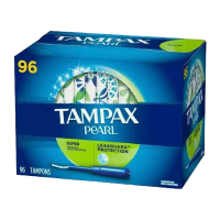 美國Tampax Tampon丹碧絲塑料導管衛生棉條, 大流量型96支裝 