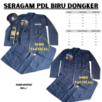 Baju Seragam PDL Biru Dongker, Stelan Scurity Biru Setelan Baju Satpam Biru Satpam Setelan Security