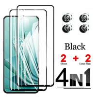 4in1 Full Cover Tempered Glass for OnePlus Ace 2V Screen Protectors on For OnePlus Ace 2 Racing Pro 