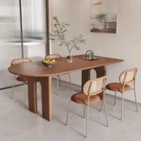 Wooden Modern Dining Table Set Console Luxury Nordic Mobiles Dinner Kitchen Restaurant Mobile Sillas Comedor Luxury Furniture