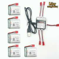 3.7V 1000mAh 902540 25c LiPo Battery for SYMA X5hw x5hc RC Drone Quadcopter + AC 5in1 Charger Spare Parts Set