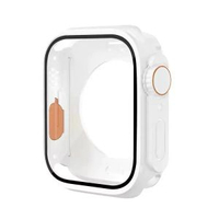 【秒變ultra】適用ApplewatchS9_8_7蘋果手錶全包保護殼膜一體6_5全包-白色iwatch s7/s8/s9 45mm