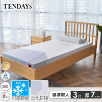 【TENDAYS】包浩斯紓壓床墊3尺標準單人(7cm厚 記憶床)-買床送枕