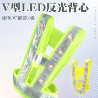 【XYZ】LED帶燈反光背心 工程安全反光衣 工地反光背心 LEDVV-GS(導護 交通指揮)
