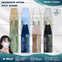 Masker KF94 FILTCARE 4PLY 10PCS Putih Hitam Abu Warna Korea KF 94 4PlY