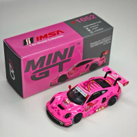Xe mô hình MiniGT tỉ lệ 1:64 mã 1052 Porsche 911 GT3 R #77 Roxy Tai Đỏ New Box